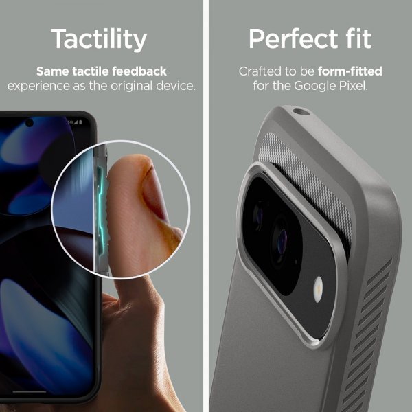 Spigen Google Pixel 9/Pixel 9 Pro Cover Rugged Armor Marble Gray