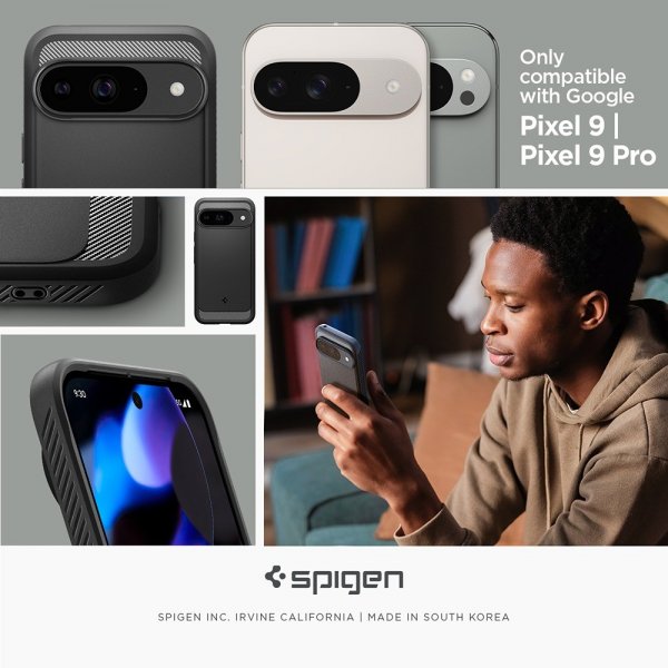 Spigen Google Pixel 9/Pixel 9 Pro Cover Rugged Armor Mat Sort