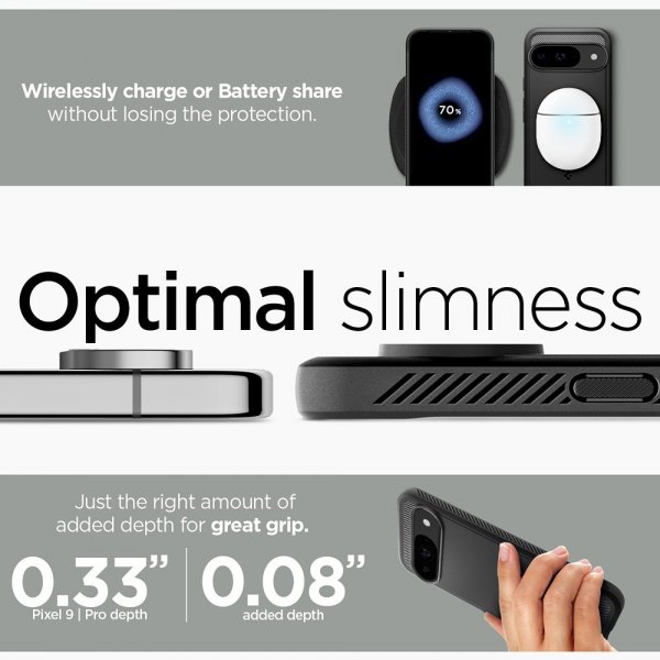 Spigen Google Pixel 9/Pixel 9 Pro Cover Rugged Armor Mat Sort