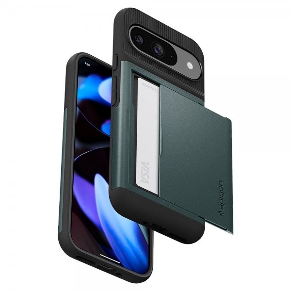 Spigen Google Pixel 9/Pixel 9 Pro Cover Slim Armor CS Abyss Green