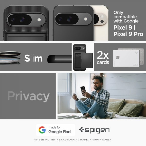 Spigen Google Pixel 9/Pixel 9 Pro Cover Slim Armor CS Sort