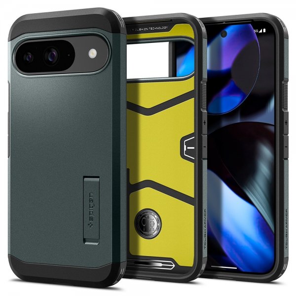 Spigen Google Pixel 9/Pixel 9 Pro Cover Tough Armor Abyss Green