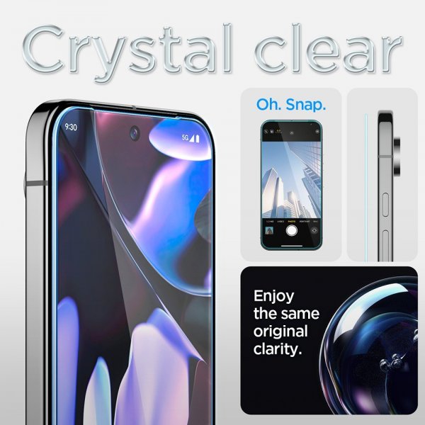 Spigen Google Pixel 9/9 Pro/Pixel 10/10 Pro Skærmbeskyttelse GLAS.tR EZ Fit 2-pak