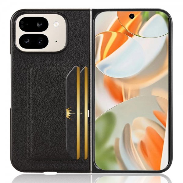Google Pixel 9 Pro Fold Cover med Kortlomme Sort