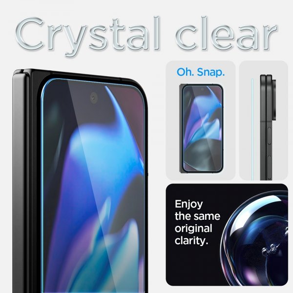 Spigen Google Pixel 9 Pro Fold Skærmbeskytter GLAS.tR EZ Fit 2-pak