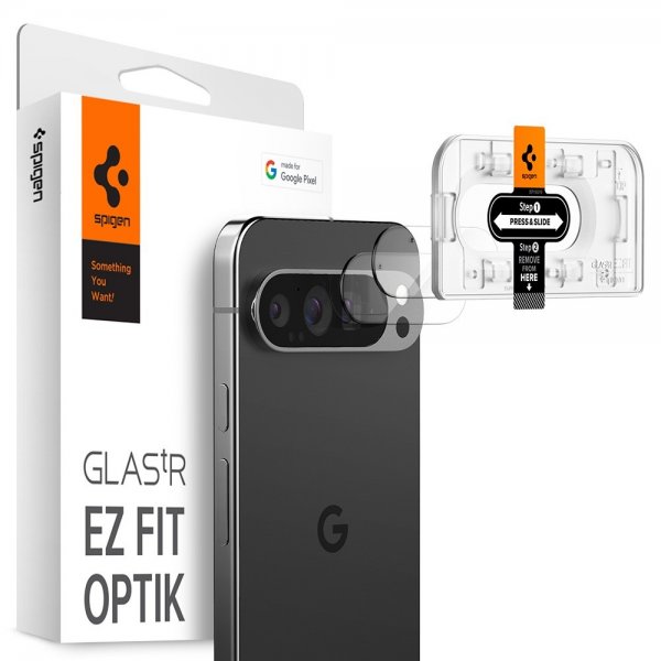 Spigen Google Pixel 9 Pro Kamerabeskytter Glas.tR EZ Fit Optik 2-pak