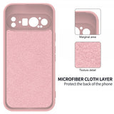 Google Pixel 9 Pro Cover med Rem Silikone Rosa