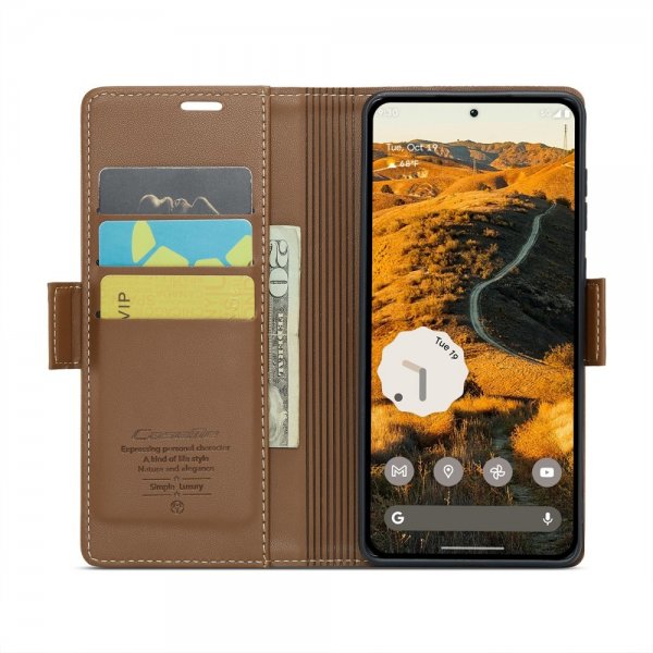 CaseMe Google Pixel 9 Pro XL Etui 023 Series Brun