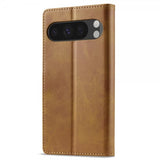 Lc.Imeeke Google Pixel 9 Pro XL Etui med Kortlomme Standfunktion Lysebrun