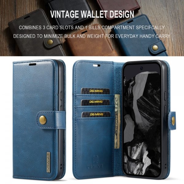 Dg.Ming Google Pixel 9 Pro XL Etui med aftageligt Cover Blå