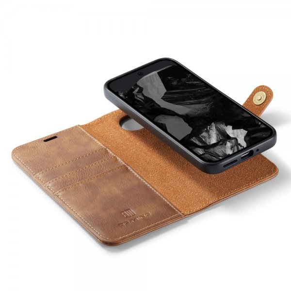 Dg.Ming Google Pixel 9 Pro XL Etui med aftagelig skal Brun