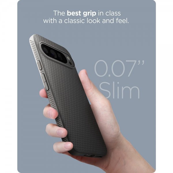 Spigen Google Pixel 9 Pro XL Cover Liquid Air Marble Gray