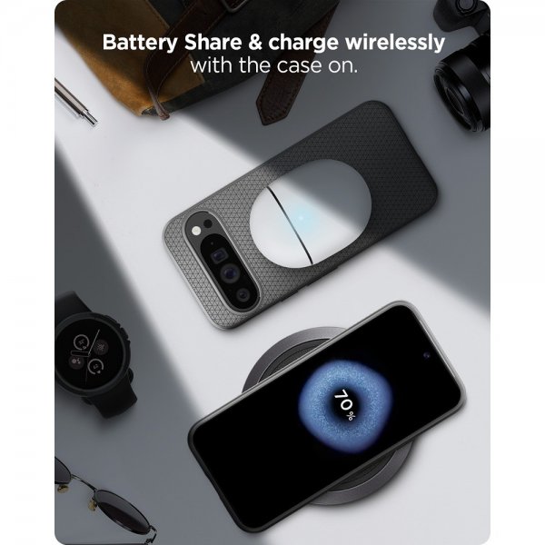 Spigen Google Pixel 9 Pro XL Cover Liquid Air Marble Gray