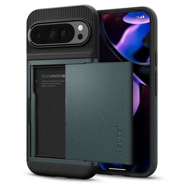 Spigen Google Pixel 9 Pro XL Cover Slim Armor CS Abyss Green