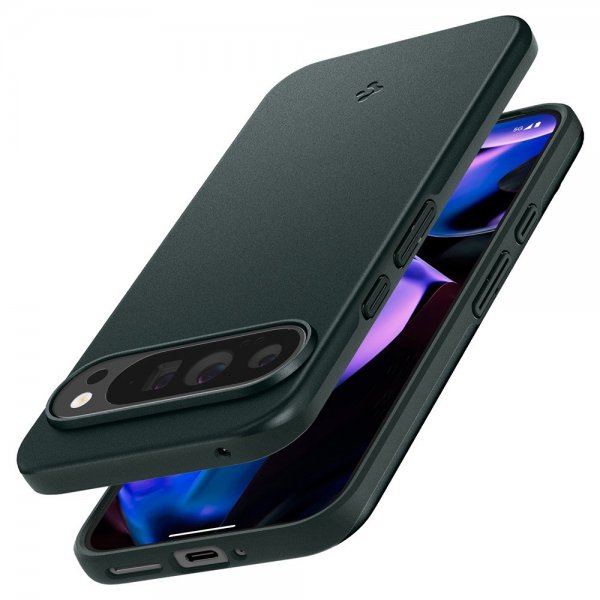 Spigen Google Pixel 9 Pro XL Cover Thin Fit Abyss Green
