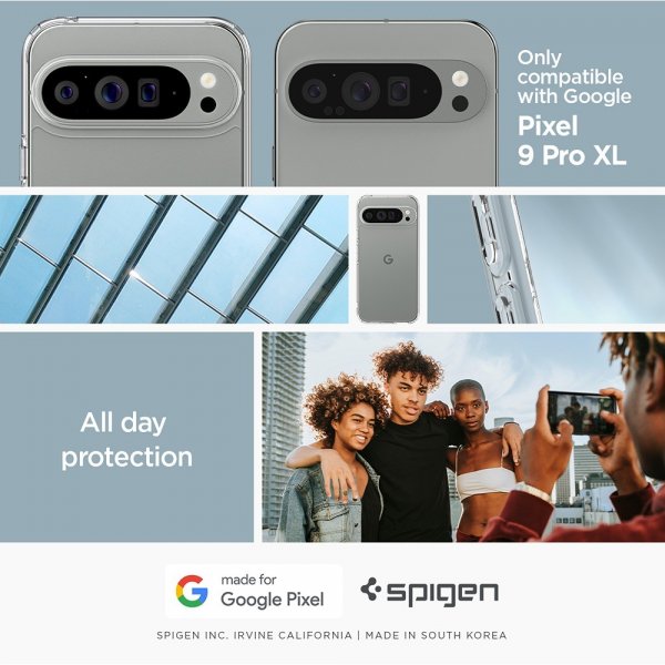 Spigen Google Pixel 9 Pro XL Cover Ultra Hybrid Crystal Clear