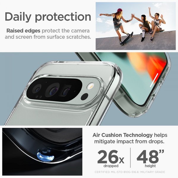 Spigen Google Pixel 9 Pro XL Cover Ultra Hybrid Crystal Clear