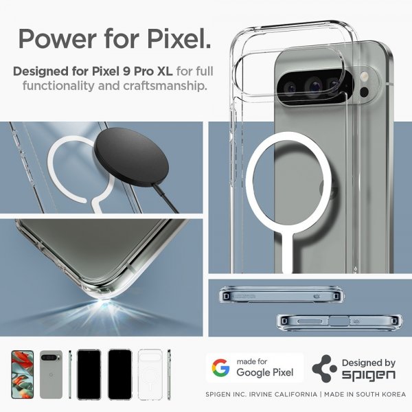 Spigen Google Pixel 9 Pro XL Cover Ultra Hybrid MagFit Hvid