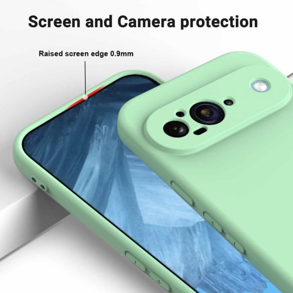 Google Pixel 9 Cover med Rem Silikone Grøn