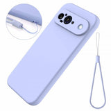 Google Pixel 9 Cover med Rem Silikone Lilla