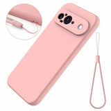 Google Pixel 9 Cover med Rem Silikone Rosa