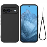 Google Pixel 9 Cover med Rem Silikone Sort