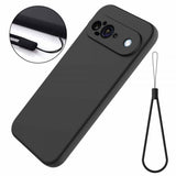 Google Pixel 9 Cover med Rem Silikone Sort