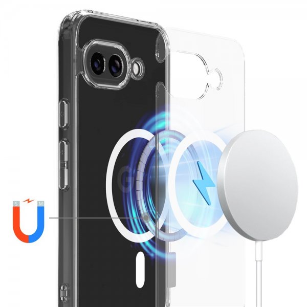 Nordic Covers Google Pixel 9a Cover Feather Series MagSafe Transparent