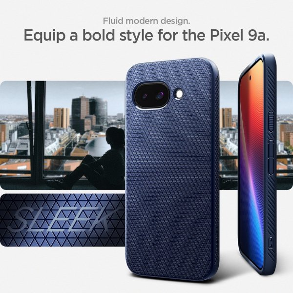 Spigen Google Pixel 9a Cover Liquid Air Navy Blue