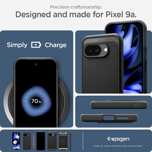 Spigen Google Pixel 9a Cover Rugged Armor MagFit Mat Sort