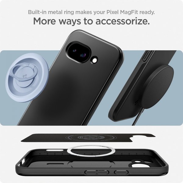 Spigen Google Pixel 9a Cover Thin Fit MagFit Sort