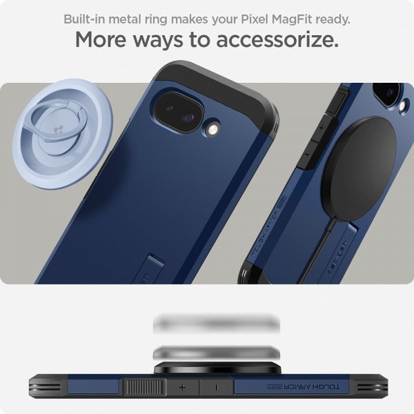 Spigen Google Pixel 9a Cover Tough Armor MagFit Navy Blue