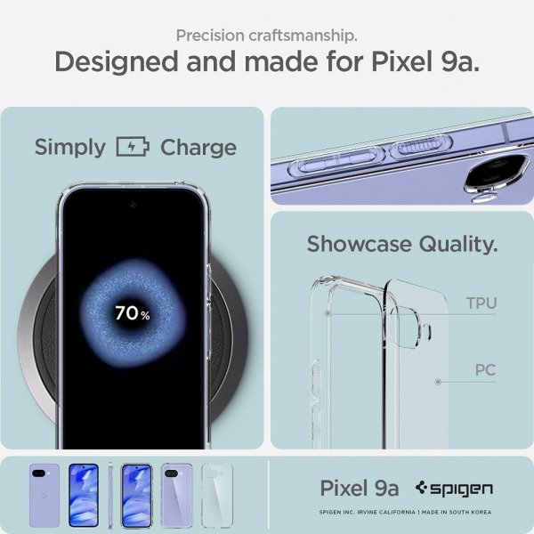 Spigen Google Pixel 9a Cover Ultra Hybrid Crystal Clear