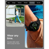 Spigen Google Pixel Watch 1/2/3/4 41 mm armbånd Nano Pop Black Sesame