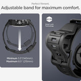 Spigen Google Pixel Watch 1/2/3 41 mm Armbånd og Cover Rugged Armor Pro Sort