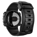 Spigen Google Pixel Watch 1/2/3 41 mm Armbånd og Cover Rugged Armor Pro Sort