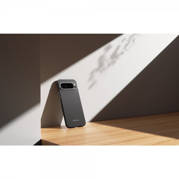 Pitaka Google Pixel 9 Pro XL Cover Ultra-Slim Case MagSafe Black/Grey Twill