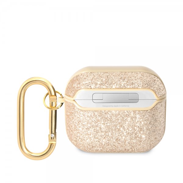 Guess AirPods 3 Etui Glitter Flakes Guld