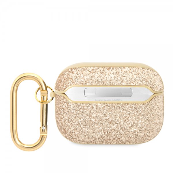 Guess AirPods Pro Cover Glitter Flakes Guld