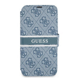 Guess iPhone 13 Etui Printed Stripe Blå
