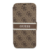 Guess iPhone 13 Cover Printed Stripe Brun