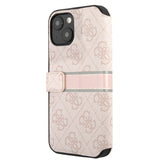 Guess iPhone 13 Mini Cover Printed Stripe Rosa