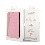 Guess iPhone 14 Plus Cover Croco Rosa