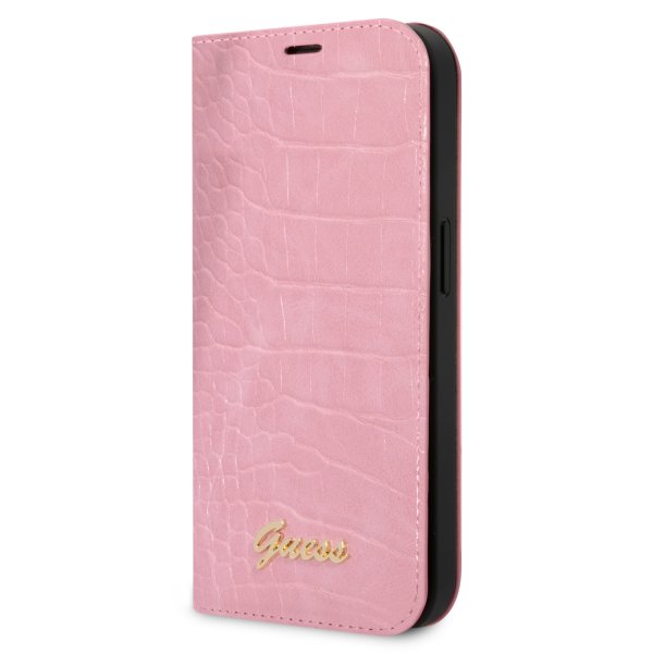 Guess iPhone 14 Cover Croco Rosa
