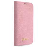 Guess iPhone 14 Cover Croco Rosa