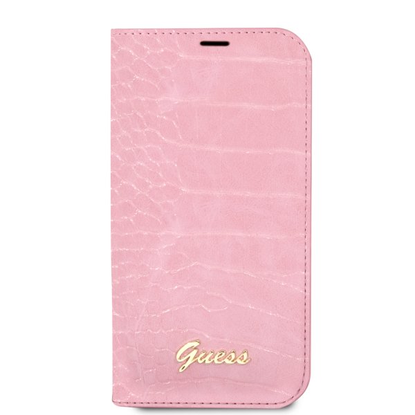 Guess iPhone 14 Pro Max Cover Croco Pink