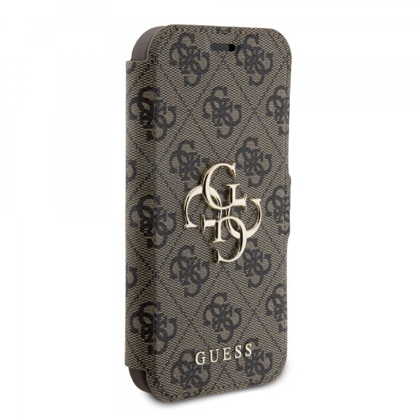 Guess iPhone 15 Pro Cover 4G Logo Brun