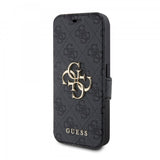 Guess iPhone 15 Pro Cover 4G Logo Grå