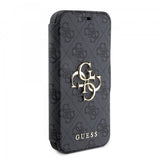 Guess iPhone 15 Pro Cover 4G Logo Grå