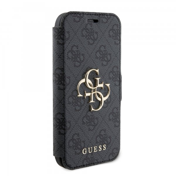 Guess iPhone 15 Cover 4G Logo Grå